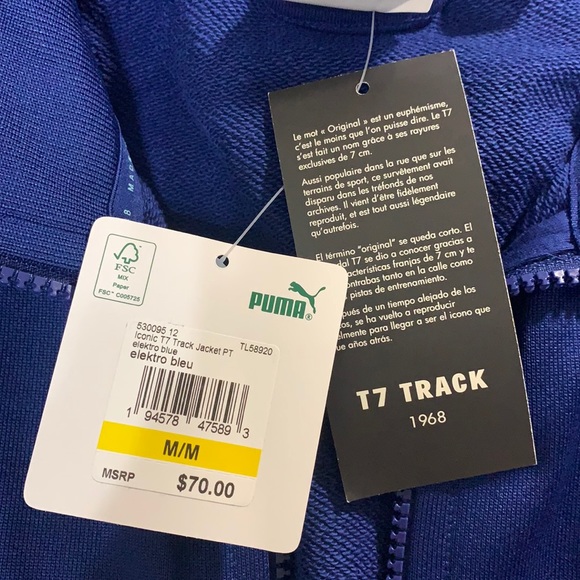 PUMA Men’s Iconic T7 Track Jacket - size M - Picture 13 of 13